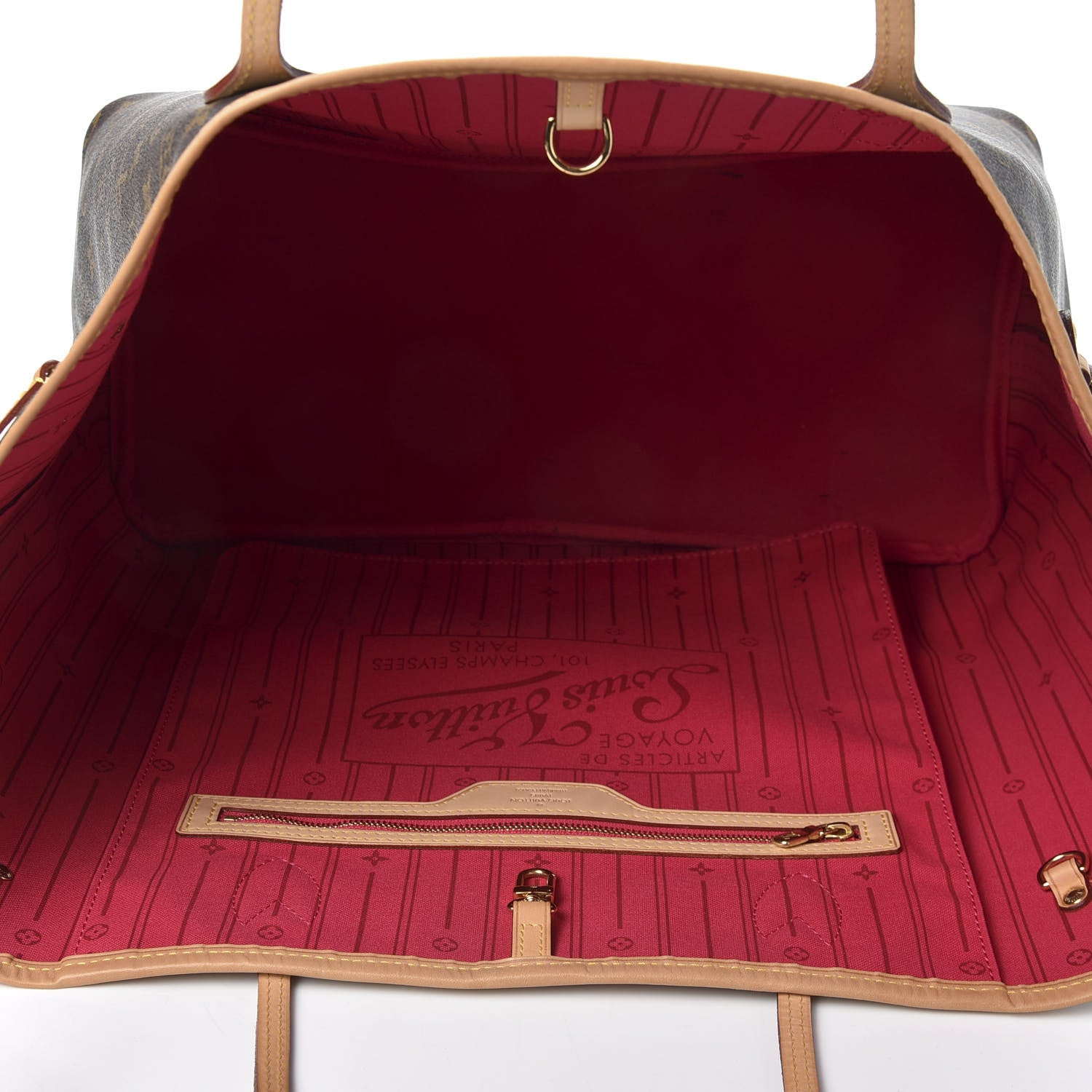 Louis Vuitton Monogram My LV Heritage Neverfull GM Blue Marine Fuchsia 4 of 9