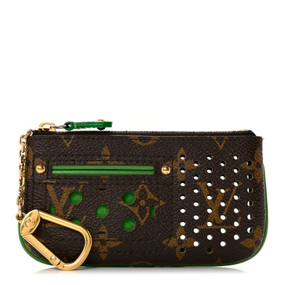 Louis Vuitton Monogram Perforated Key Pouch Green 1 of 6