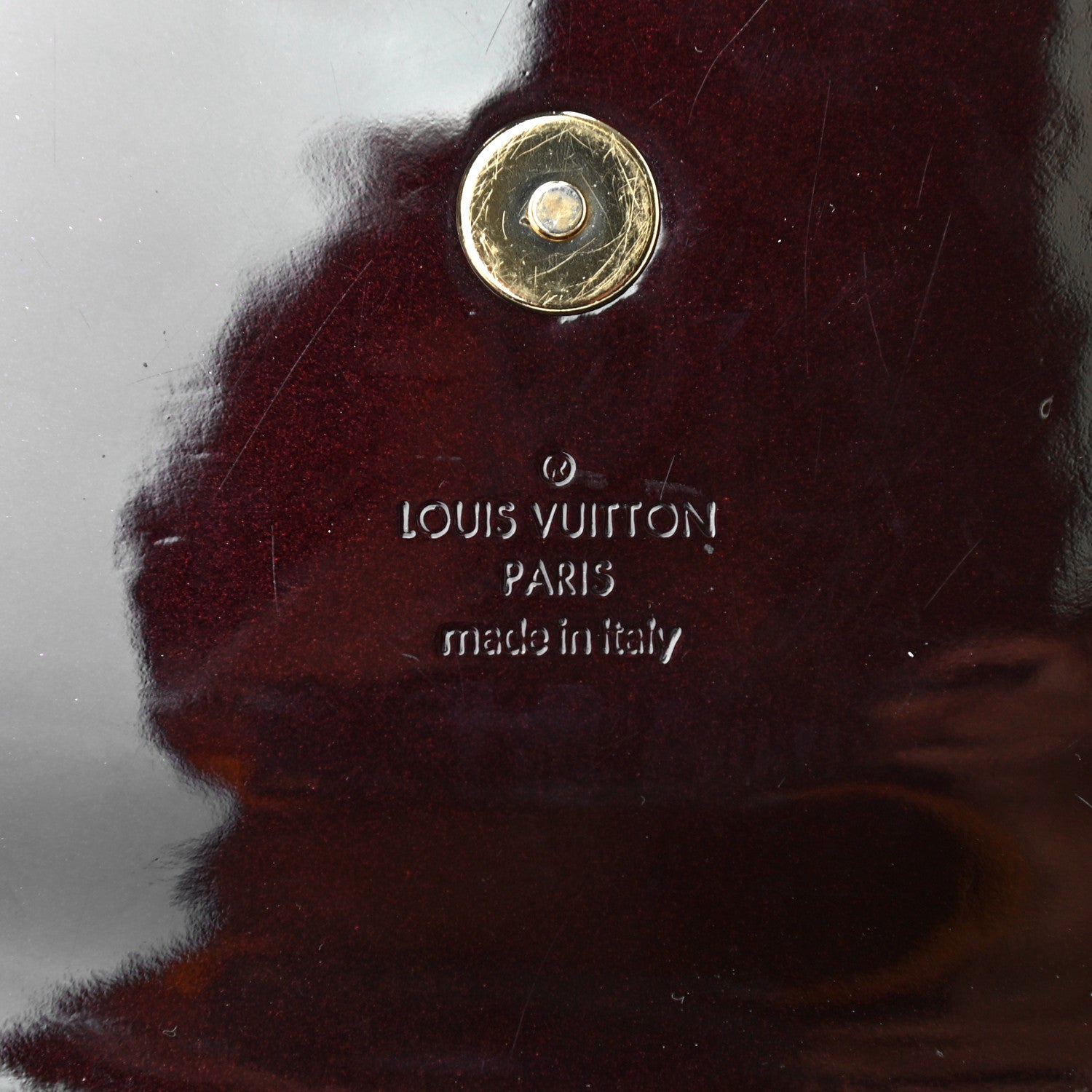 Louis Vuitton Patent Sobe Clutch Amarante 6 of 9