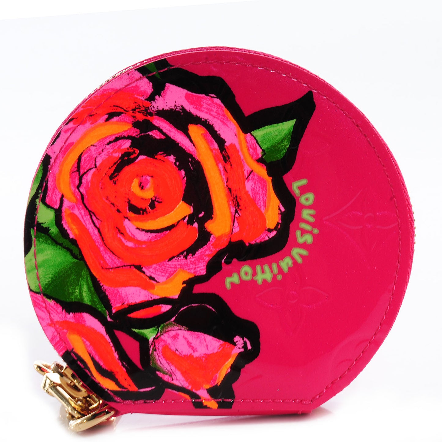 Vernis Roses Chapeau Coin Purse Rose Pop