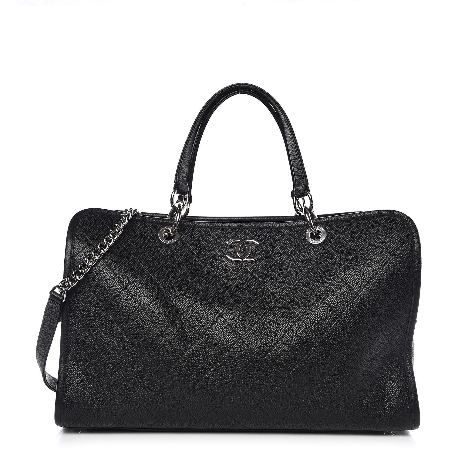 Chanel Caviar Stitched Shopping Tote Black 1 of 8