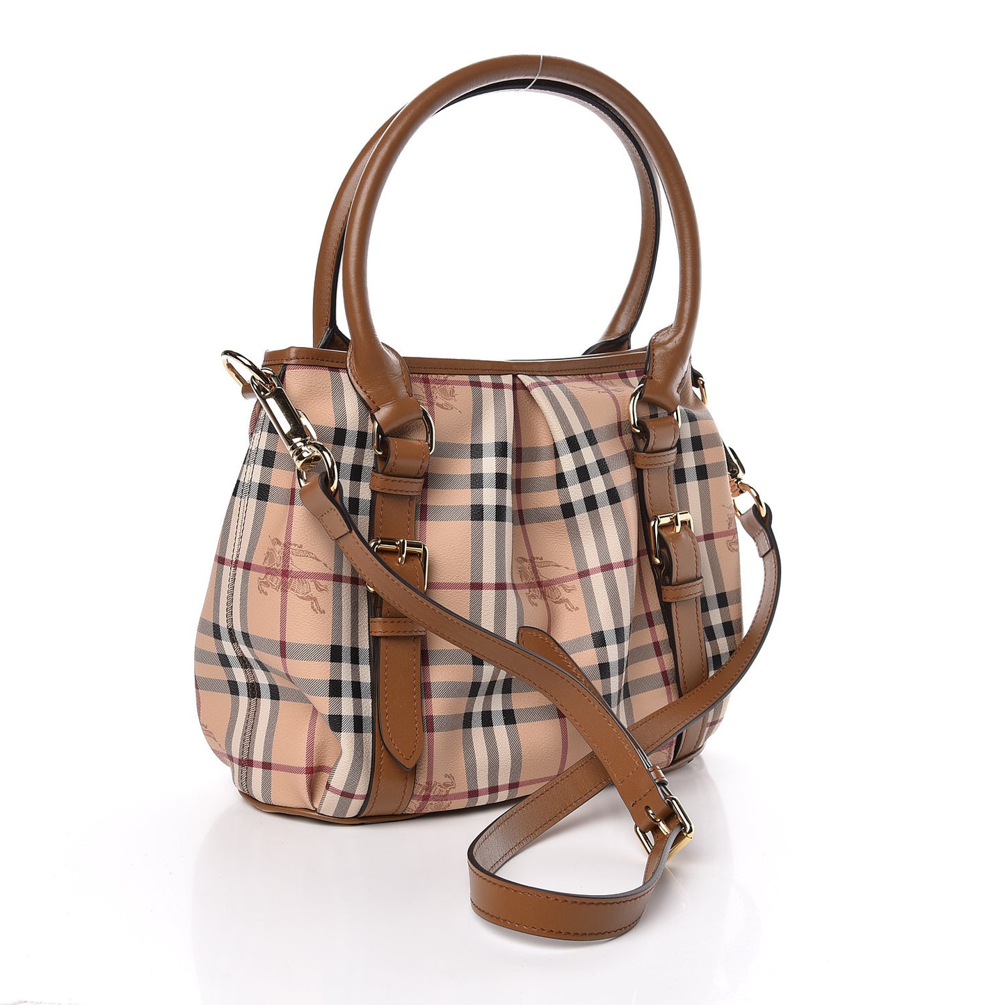 Haymarket Check Small Northfield Tote Mid Camel