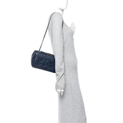 Chanel Caviar Medium Timeless CC Flap Navy Blue 2 of 11
