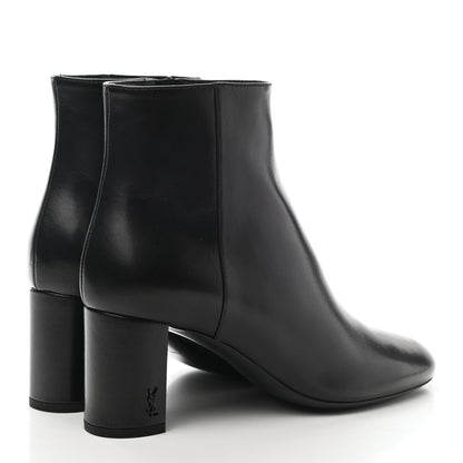 Saint Laurent Calfskin Loulou 70 Ankle Boots 37.5 Black 3 of 7