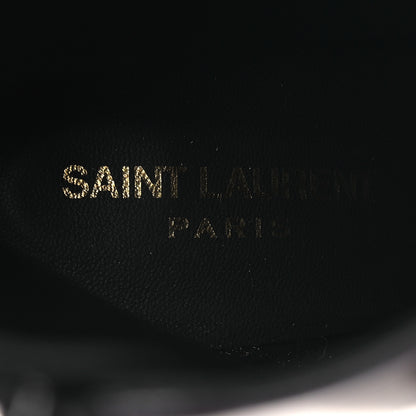Saint Laurent Vitello Marilyn Auteuil 105 Ankle Zip Boots 37.5 Black 9 of 11