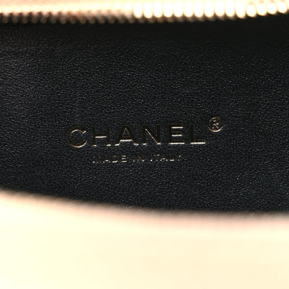 Chanel Caviar Quilted Small CC Filigree Vanity Case Beige Black 7 of 14