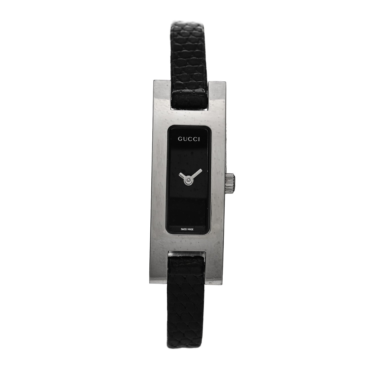 Gucci Stainless Steel Lizard 12mm 3900L Quartz Watch Black 1 of 5