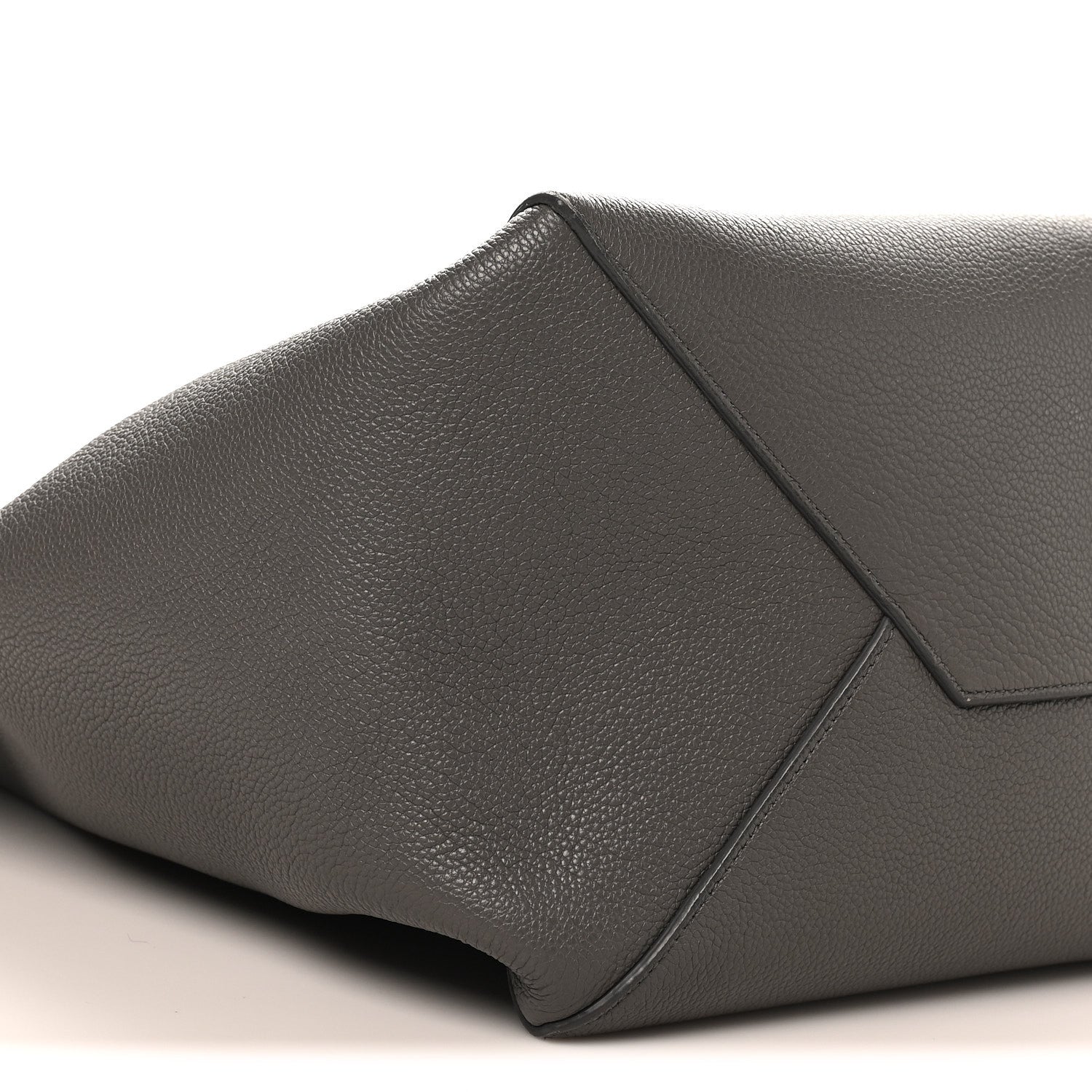 Celine Soft Grained Calfskin Medium Belt Cabas Phantom Grey 8 of 9