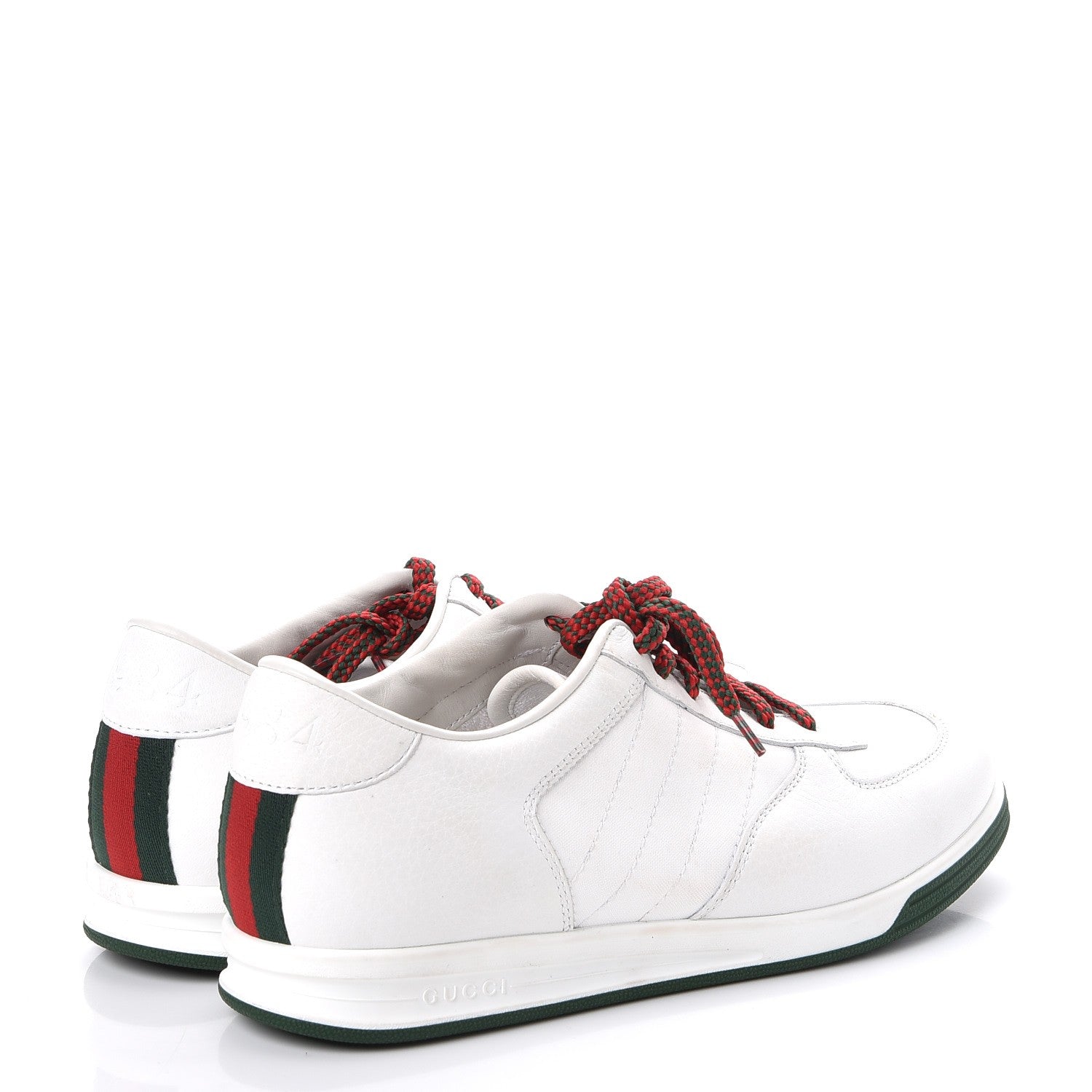 Gucci Calfskin 1984 Web Sneakers 37.5 White 4 of 11