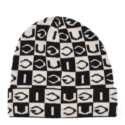 Gucci Wool Appside Beanie L Black Ivory 2 of 4