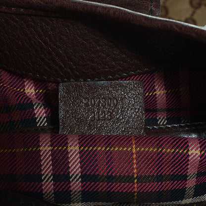 Gucci Crystal Monogram Large Babouska Hobo Brown 7 of 9