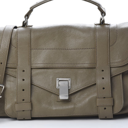 Proenza Schouler Lambskin Medium PS1 Satchel Dark Olive 9 of 13