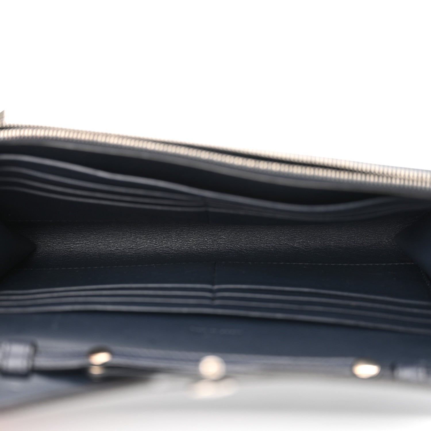 Celine Smooth Calfskin Tri-Color Clutch on a Chain Black 5 of 12