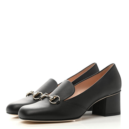Gucci Calfskin Horsebit Loafer 37.5 Black 3 of 9