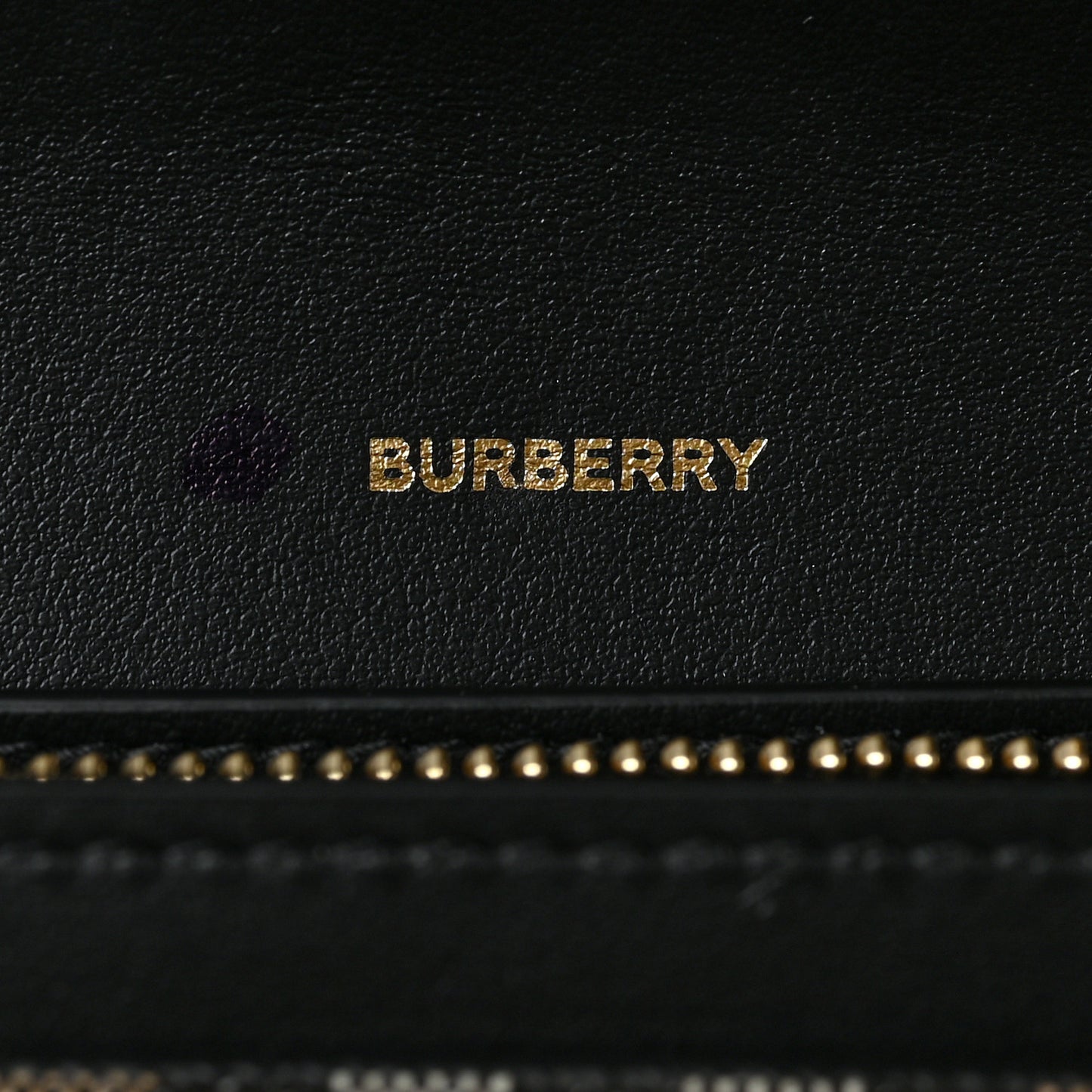 Vintage Check Calfskin Halton Wallet Black