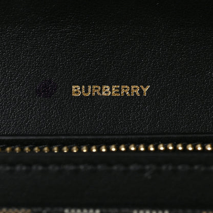 Burberry Vintage Check Calfskin Halton Wallet Black 6 of 9