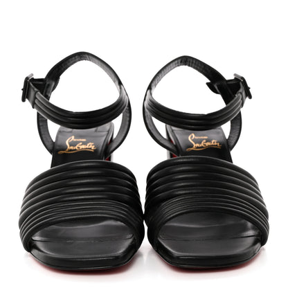 Christian Louboutin Nappa Manola 85 Sandals 38 Black 2 of 9