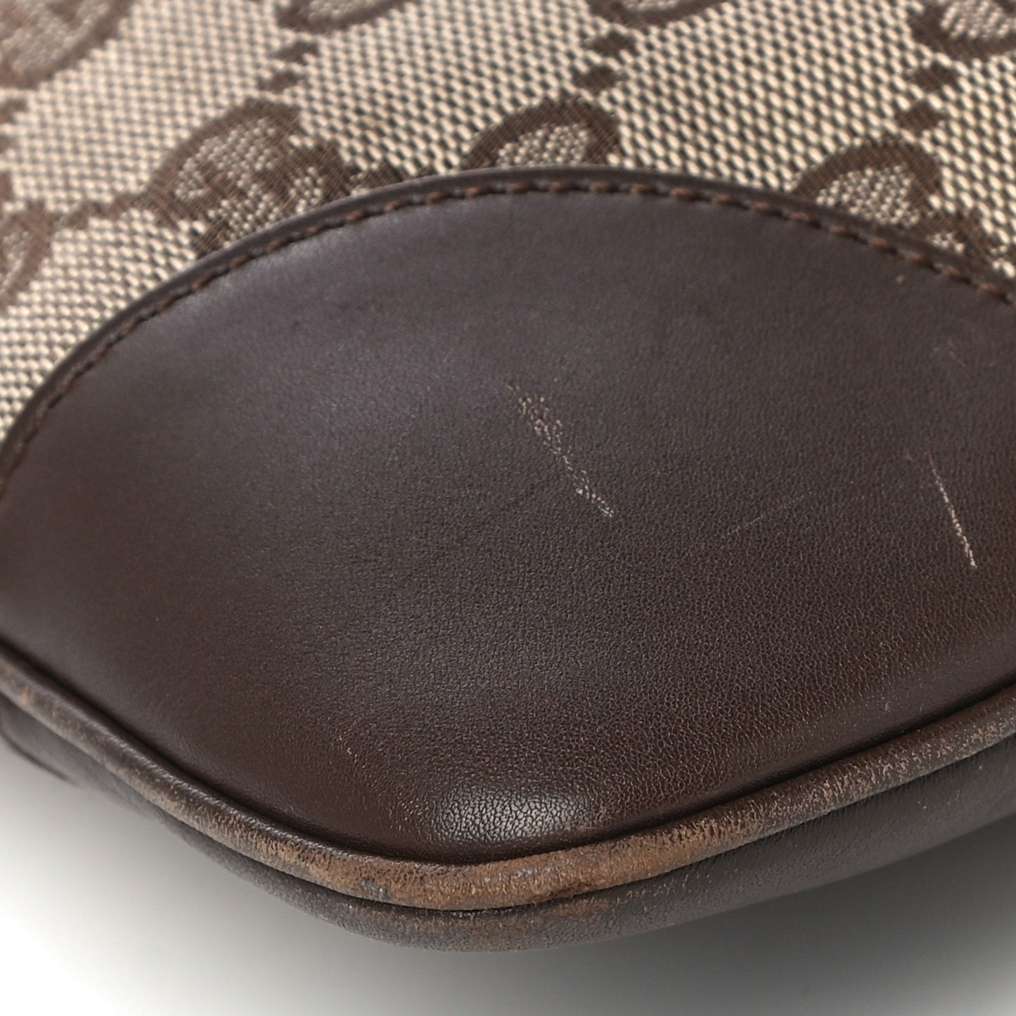 Monogram Lobster Clasp Jackie O Hobo Brown