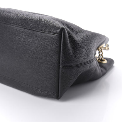 Gucci Pebbled Calfskin Medium Soho Chain Shoulder Bag Black 7 of 10