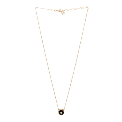 Gucci 18K Yellow Gold Diamond Onyx Le Marche Des Merveilles Feline Pendant Necklace 3 of 4