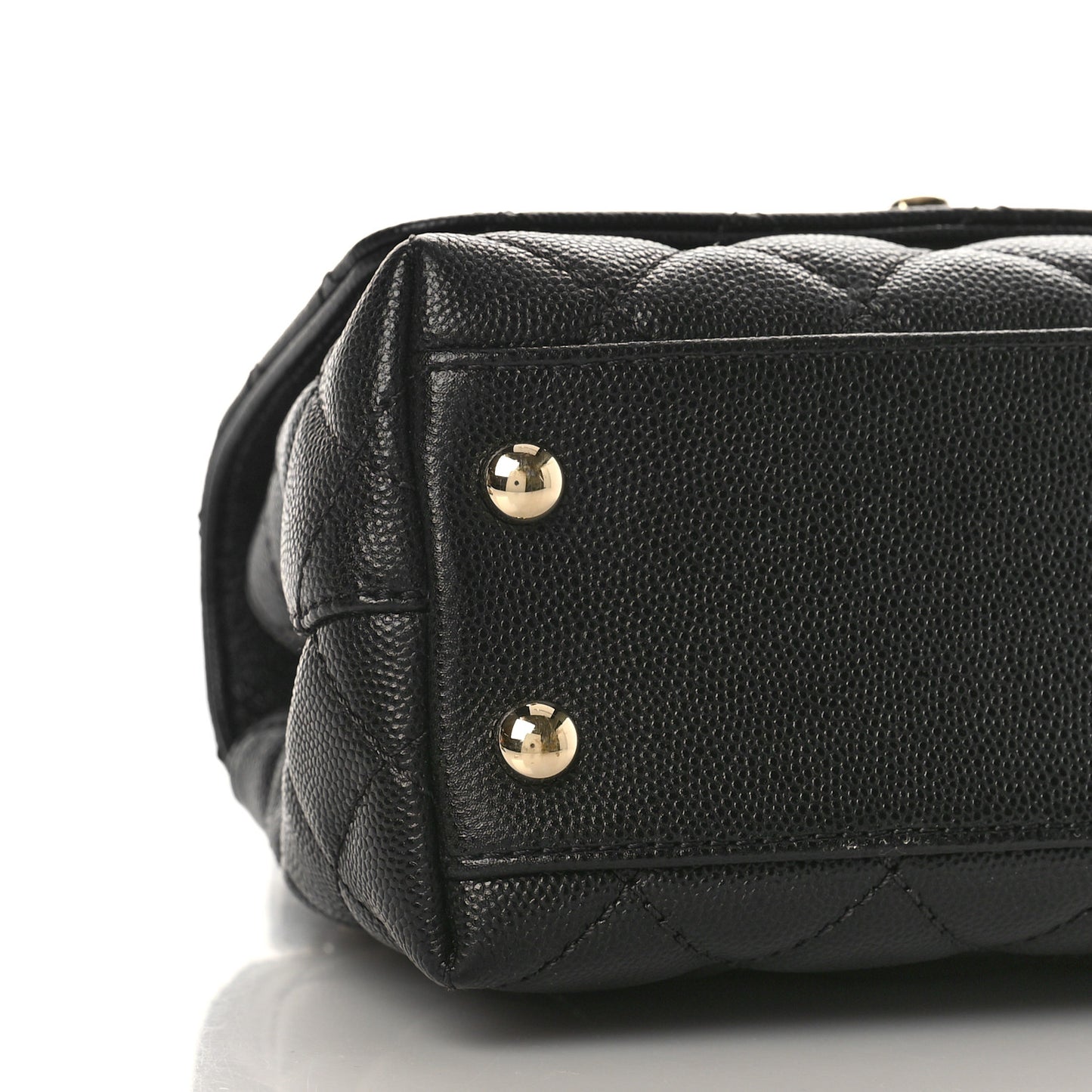 Caviar Quilted Extra Mini Coco Handle Flap Black