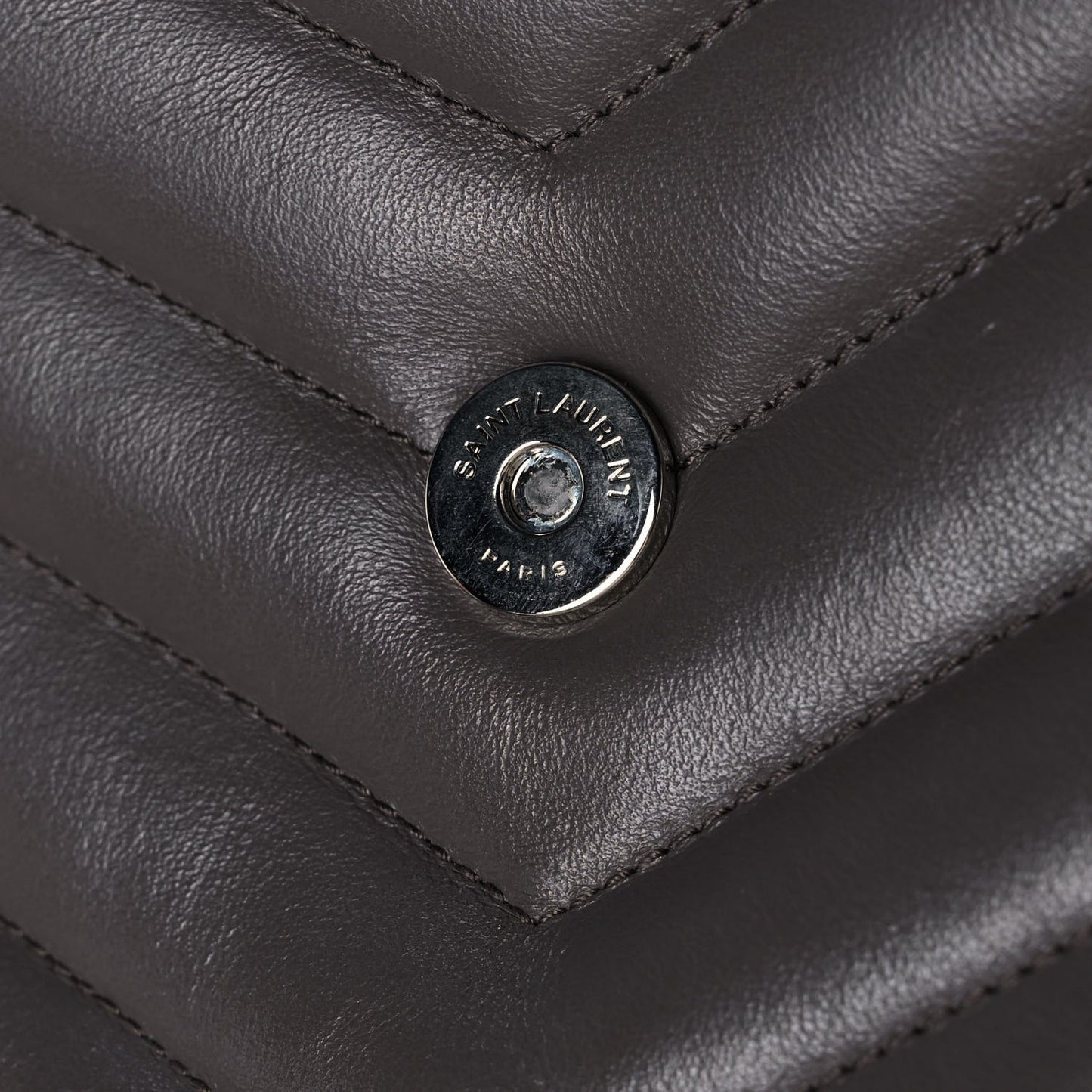 Calfskin Y Quilted Monogram Small Loulou Chain Satchel Earth