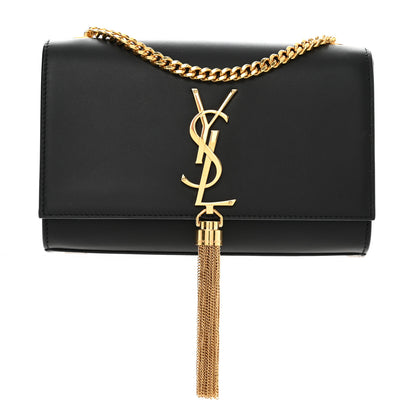 Saint Laurent Smooth Calfskin Small Classic Monogram Kate Tassel Chain Wallet Black 1 of 11