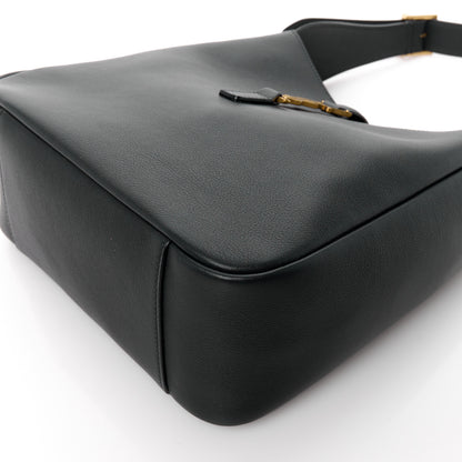 Saint Laurent Smooth Calfskin Small Le 5 A 7 Soft Hobo Black 9 of 9