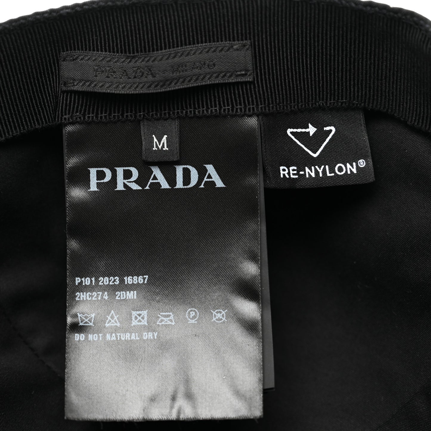 Re-Nylon Mens Baseball Cap M Black