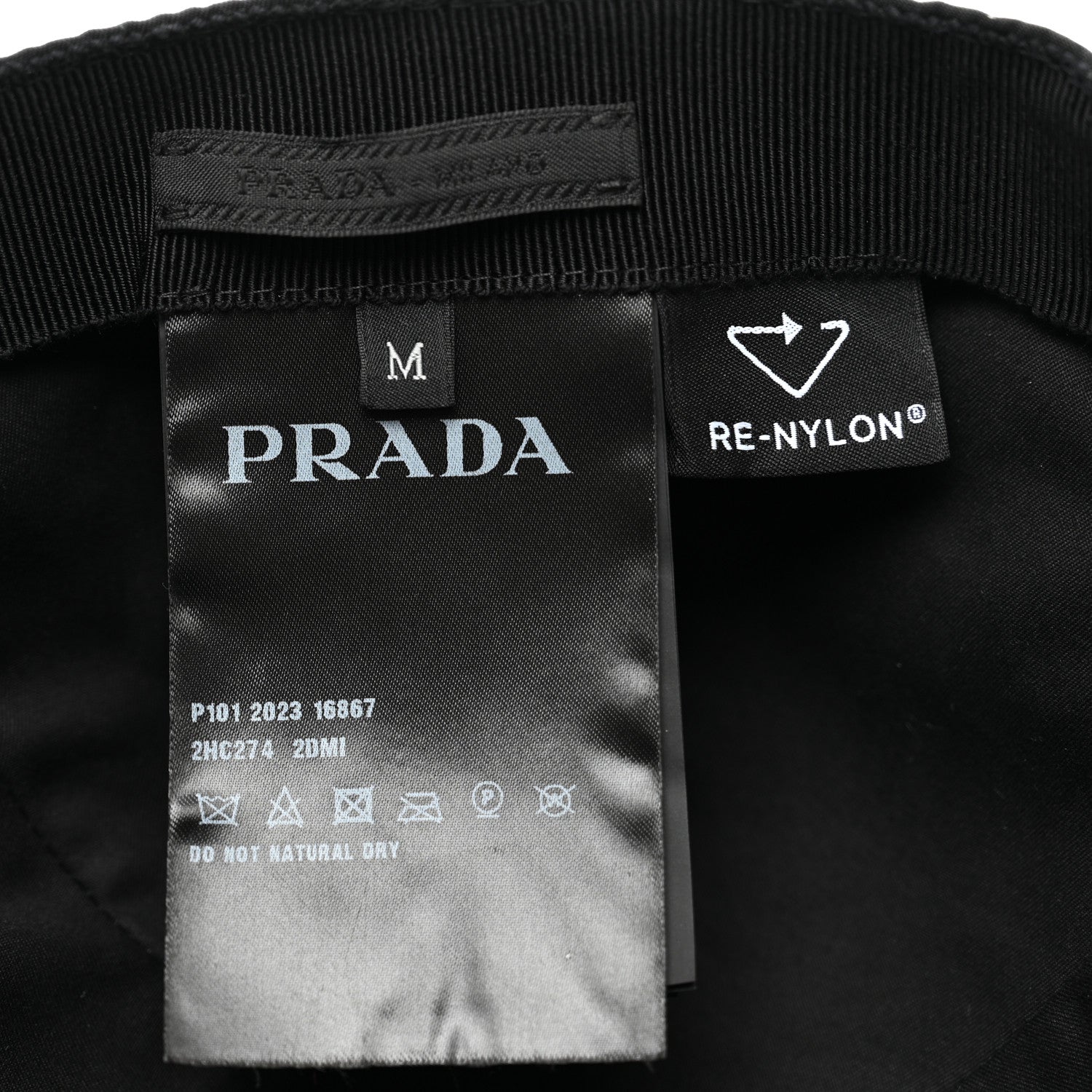 Prada Re-Nylon Mens Baseball Cap M Black 7 of 7