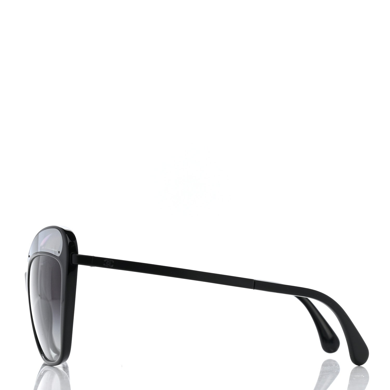 Chanel Acetate Butterfly Sunglasses 5377 Black Grey 3 of 7