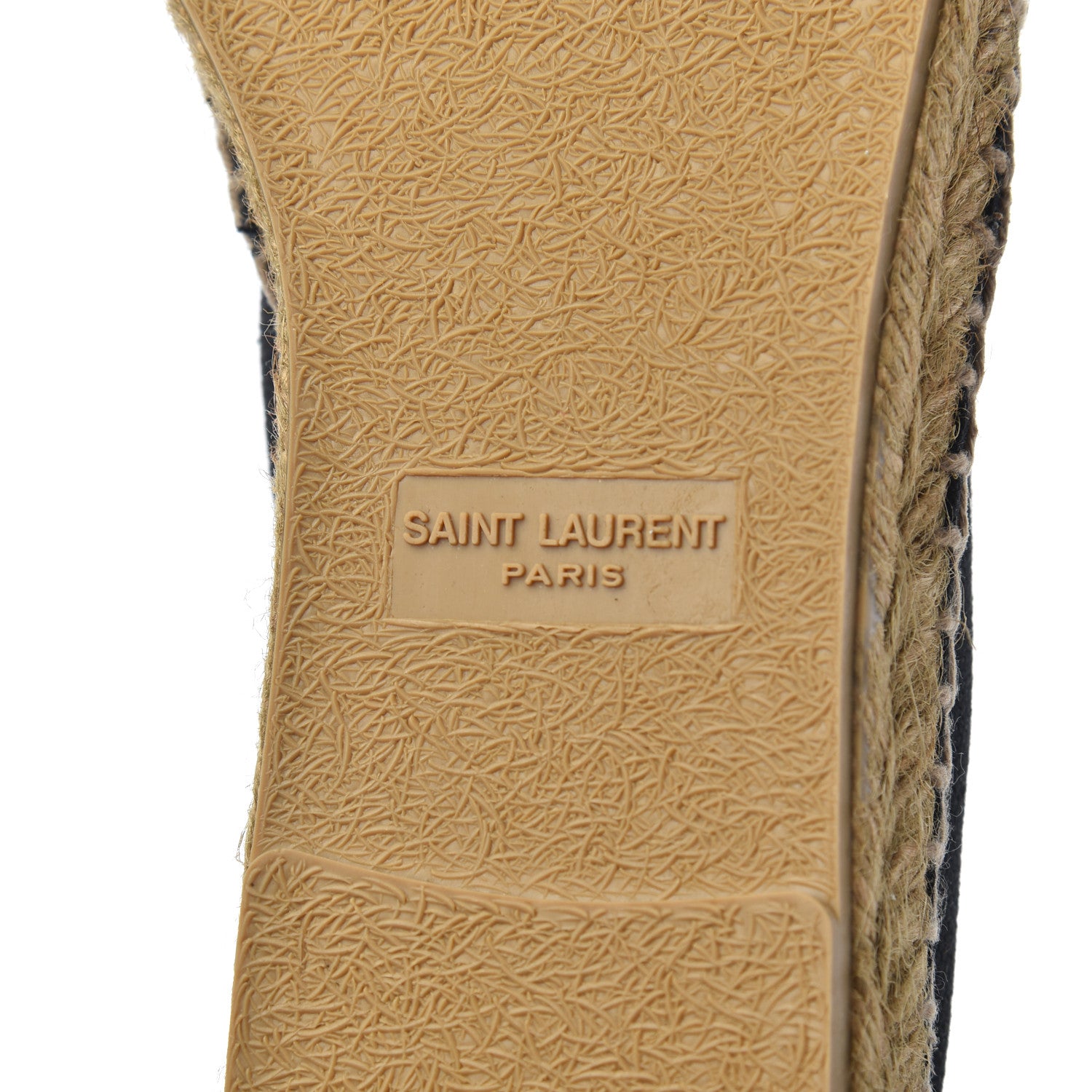 Saint Laurent Canvas Nappa Elba Light Logo Embroidered Espadrilles 41 Black 7 of 9