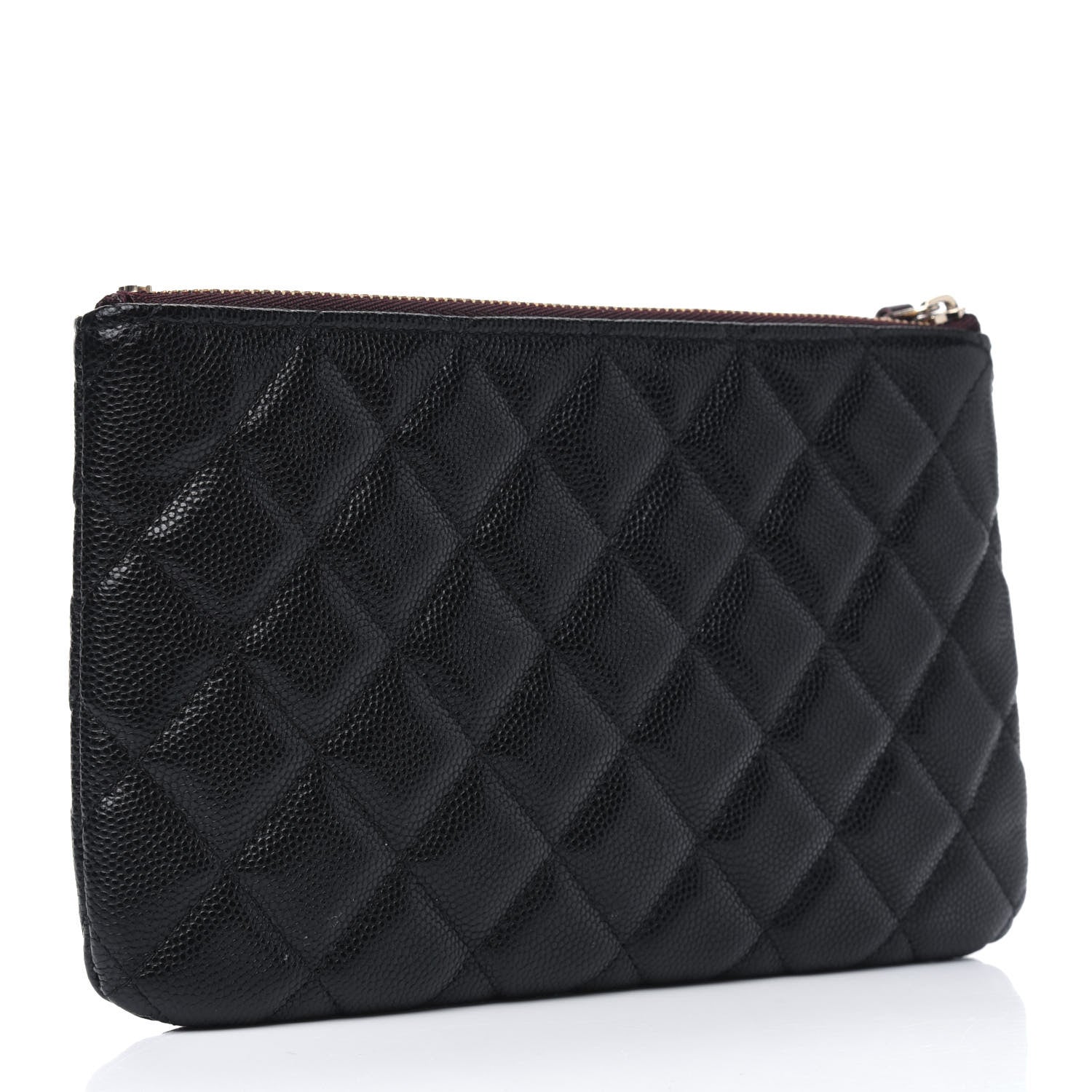 Chanel Caviar Quilted Cosmetic Case Black 3 of 12