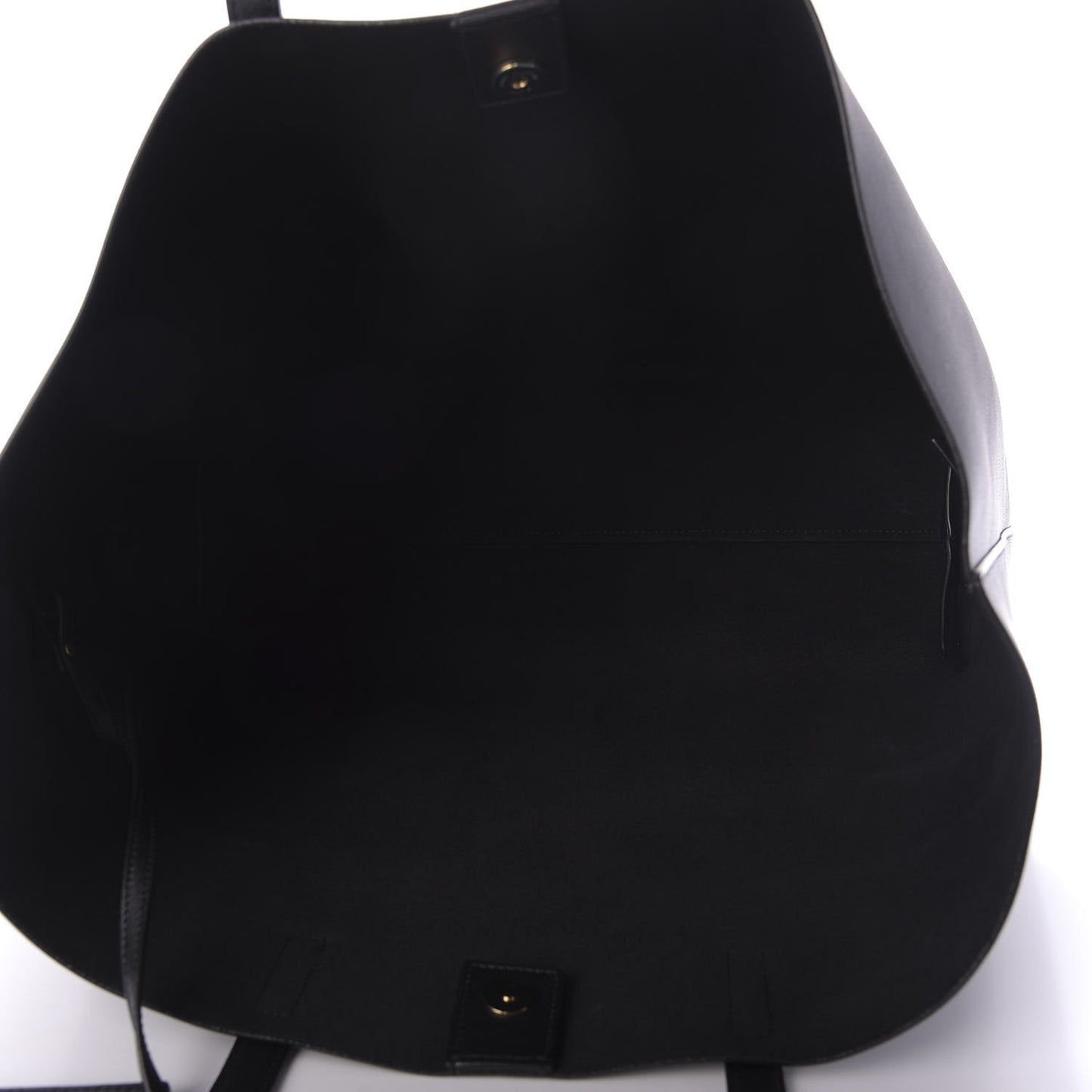 Calfskin Large Shopping Tote Black