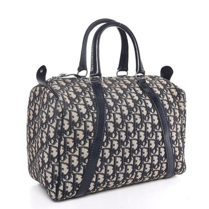 Christian Dior Monogram Boston Navy Blue 3 of 7