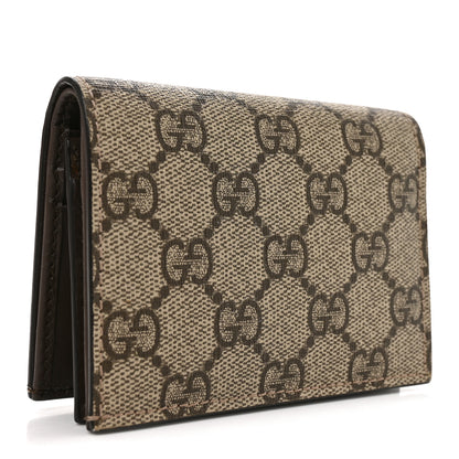 Gucci GG Supreme Monogram Card Case Beige 3 of 7
