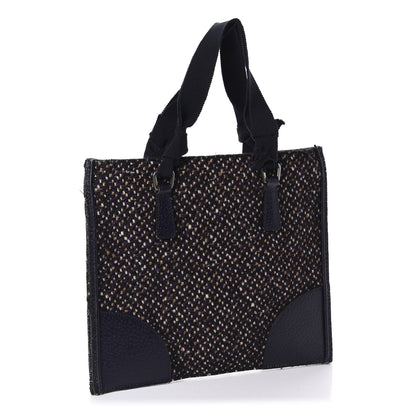Prada Stuoia Tweed Cinghiale Grosgrain Tote 3 of 11