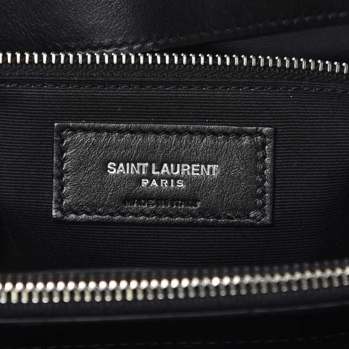 Calfskin Y Quilted Monogram Large Loulou Shopper Black