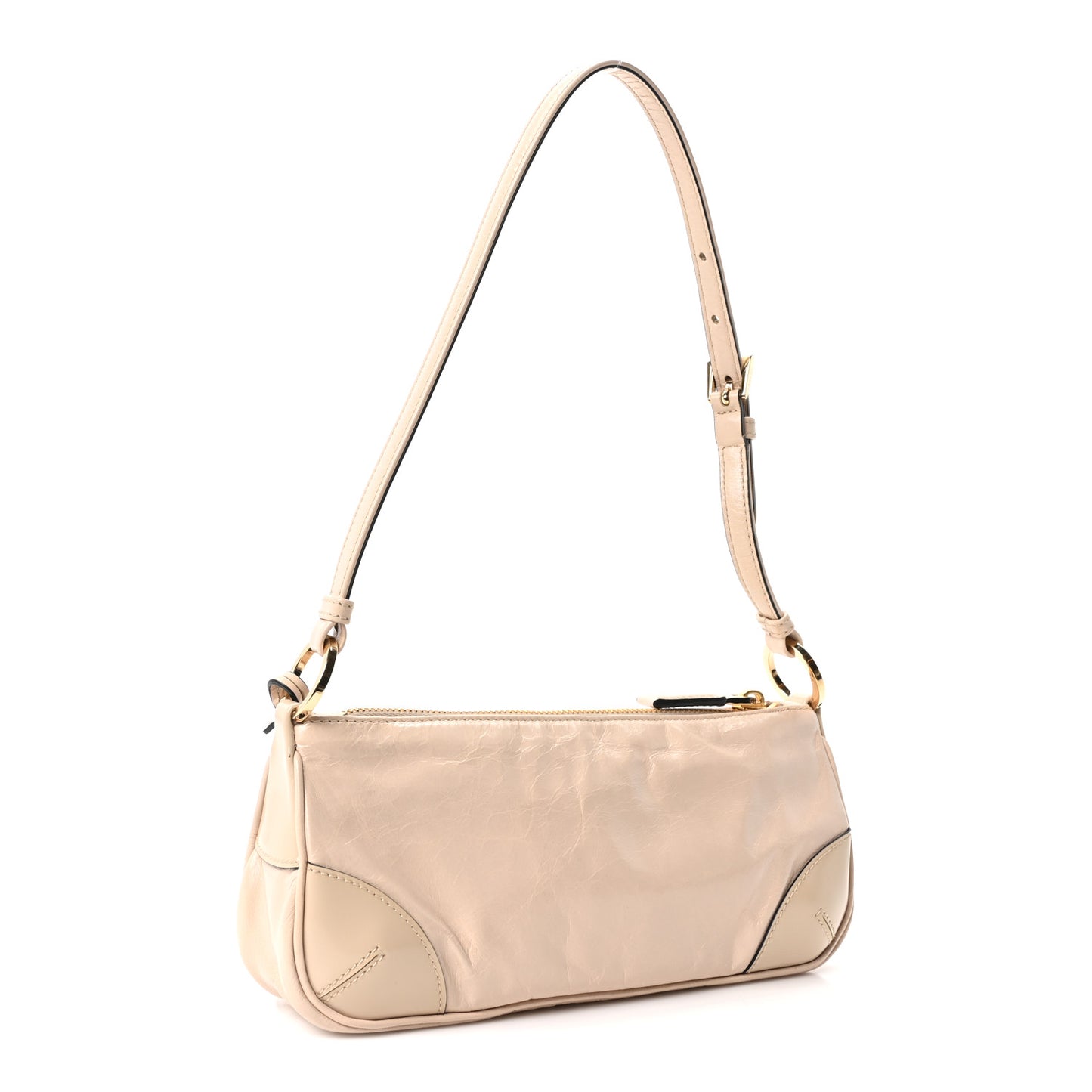 Re-Nylon Spazzolato Re-Edition 2002 Shoulder Bag Deserto