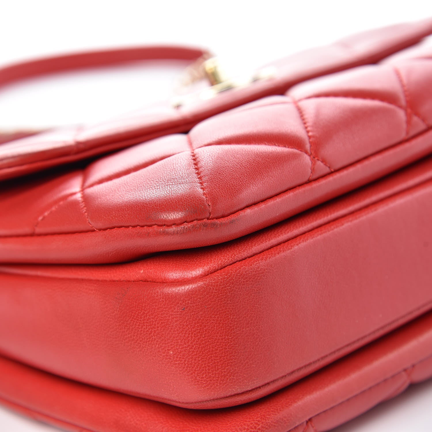 Chanel Lambskin Quilted Small Trendy CC Dual Handle Bag Red 13 of 18