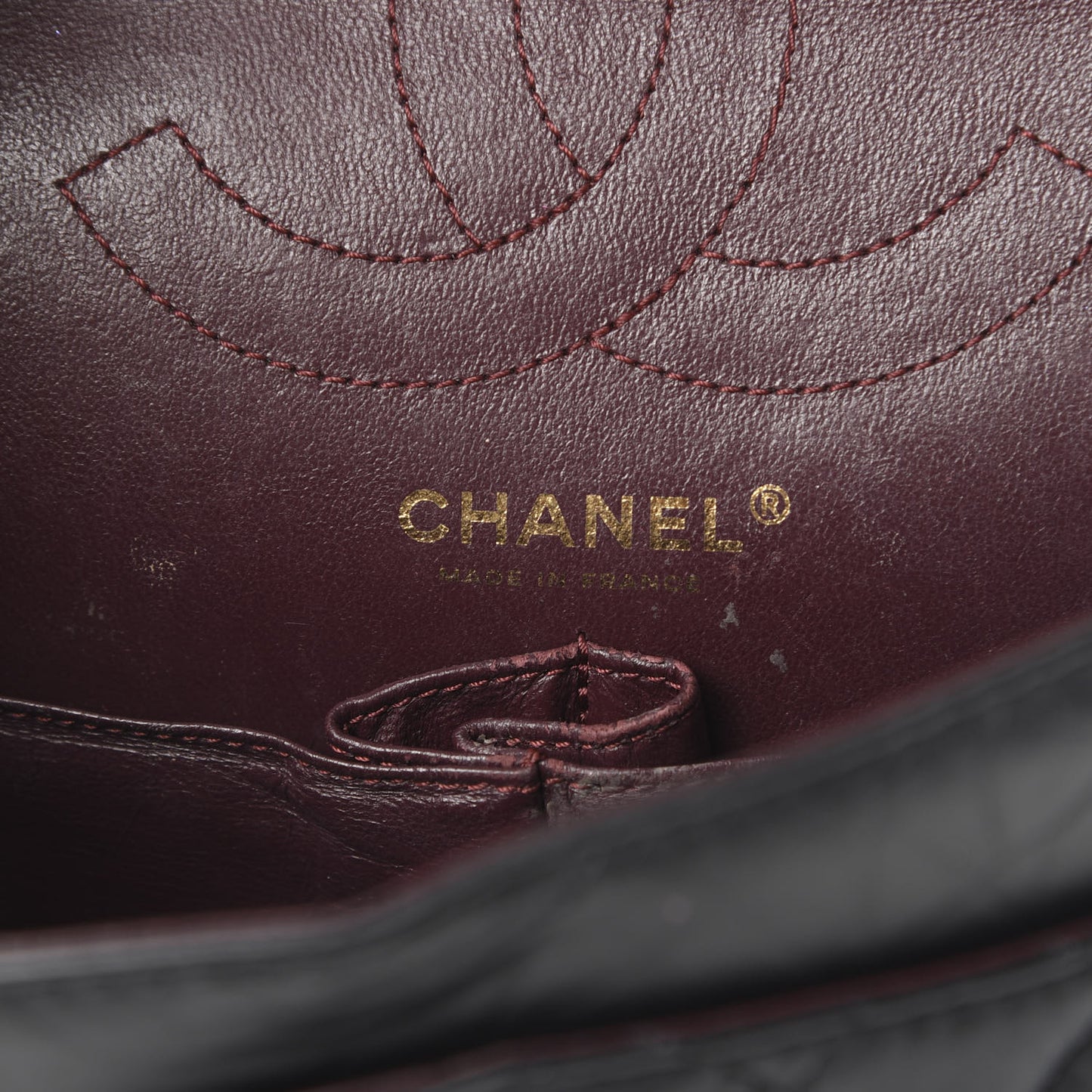 Aged Calfskin Lucky Charms 2.55 Reissue 225 Flap Black