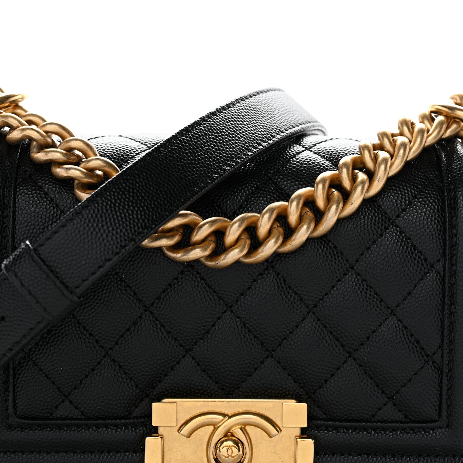 Chanel Caviar Quilted Small Boy Flap Black 8 of 13