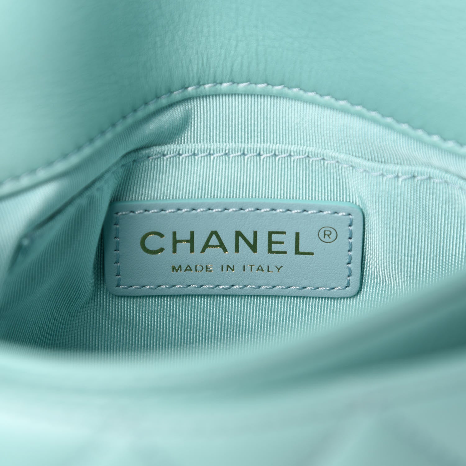 Chanel Calfskin Quilted Top Handle Flap Light Blue 8 of 11