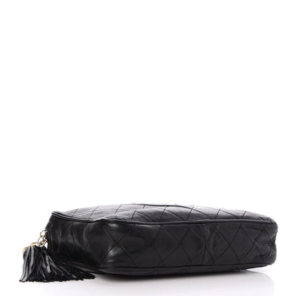 Chanel Lambskin Quilted Tassel Camera Case Black 4 of 8