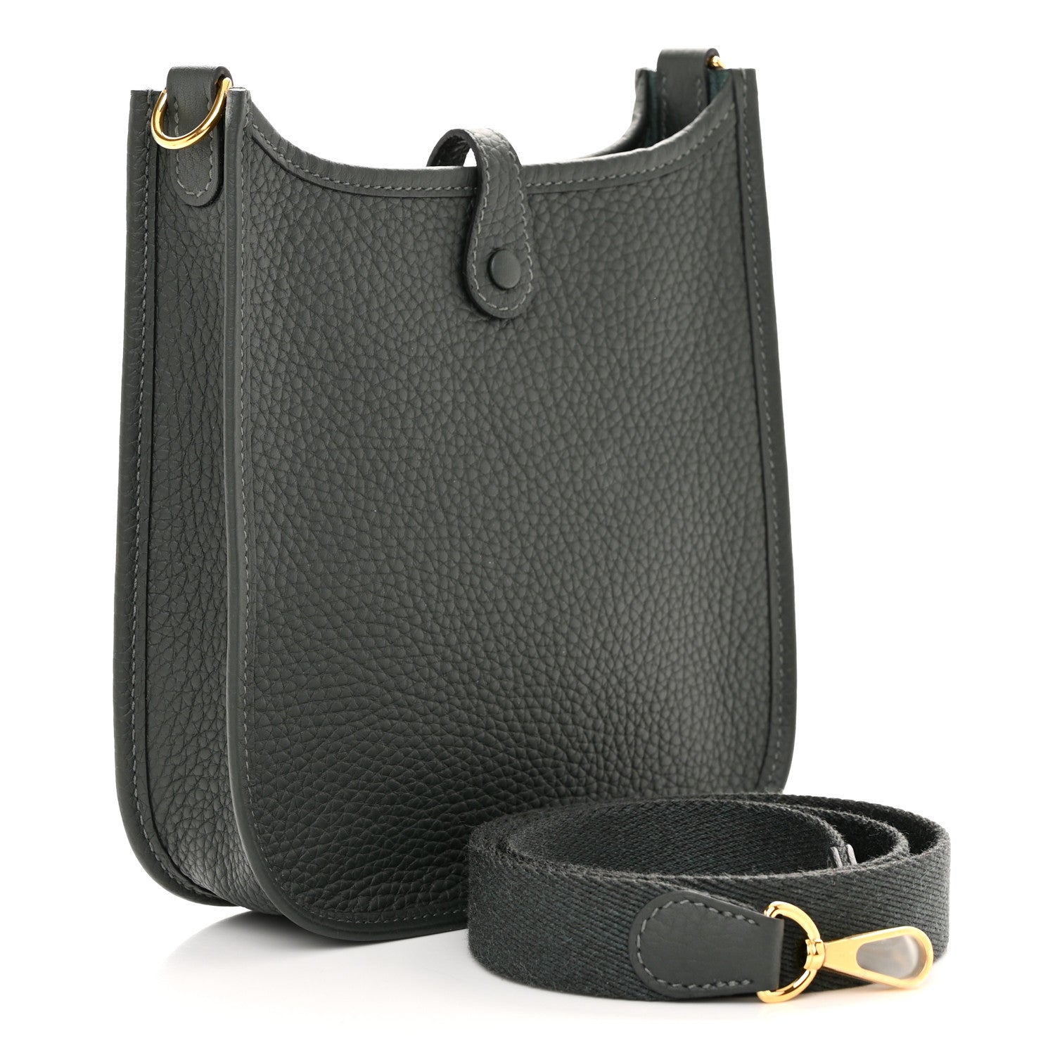 Hermes Taurillon Clemence Amazone Evelyne TPM Vert Fonce 3 of 11