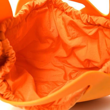Bottega Veneta Rubberized Canvas Punch Tote Tangerine 5 of 9