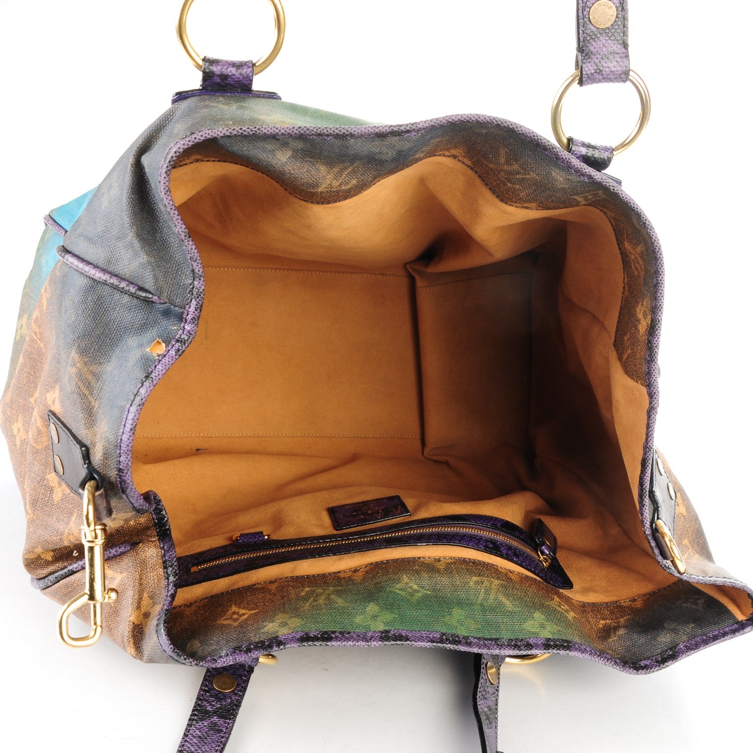 Louis Vuitton Monogram Karung Heartbreak Jokes Tote Violet 5 of 8
