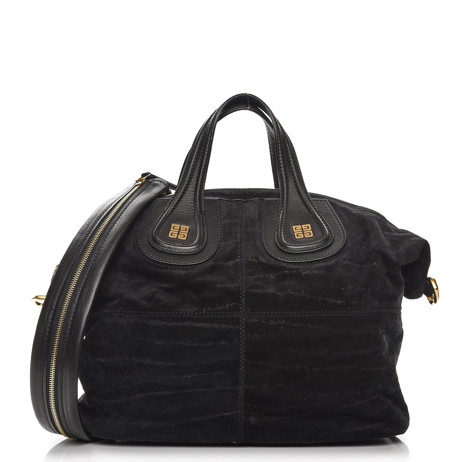Givenchy Textured Calfskin Suede Medium Nightingale Black 1 of 9