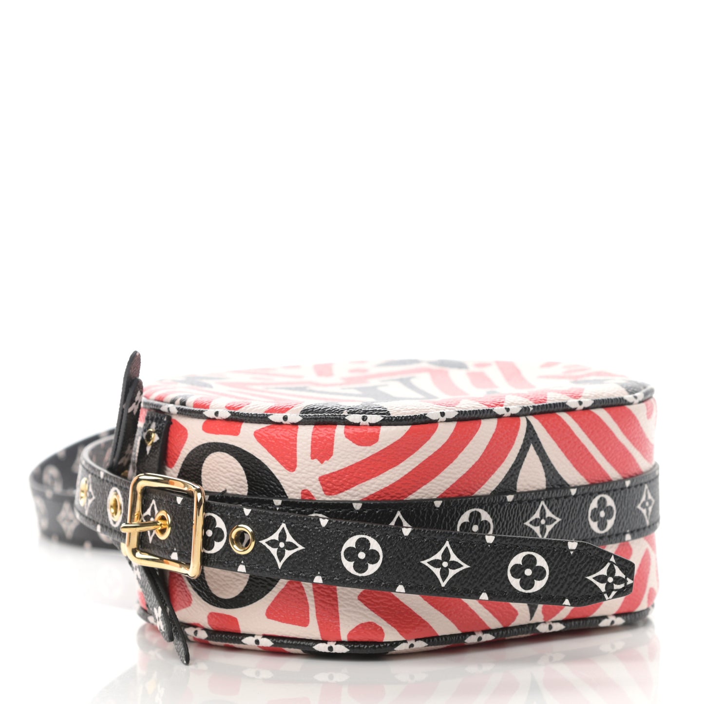 Monogram Giant Crafty Boite Chapeau Souple PM Creme Rouge Black