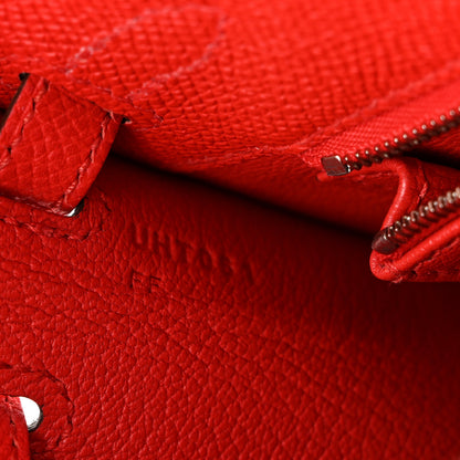 Hermes Epsom Kelly Sellier 25 Rouge Casaque 7 of 10